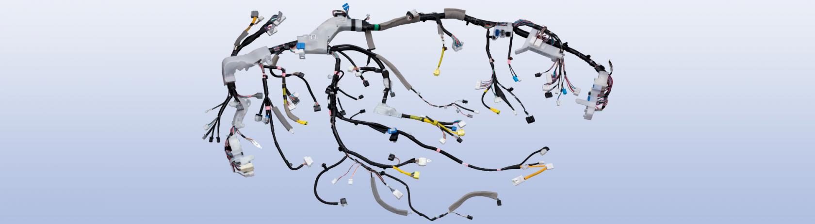 Wiring harnesses running to every corner of a car