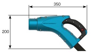 SEVD™-11の概略寸法 (単位mm)、横350mm、縦200mm
