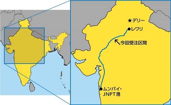 DFC西回廊において今回の受注区間