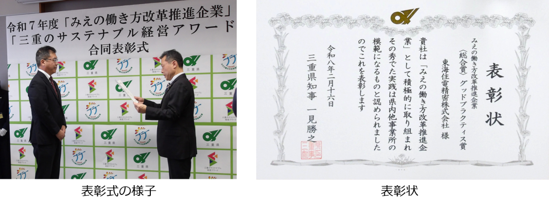 三重県知事表彰