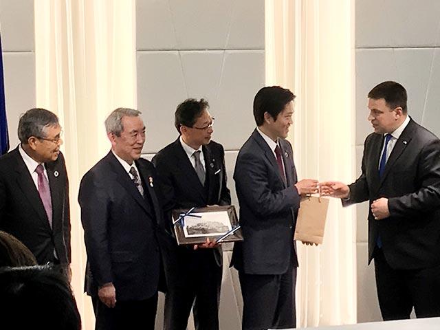 ユーリ・ラタス エストニア首相 表敬訪問