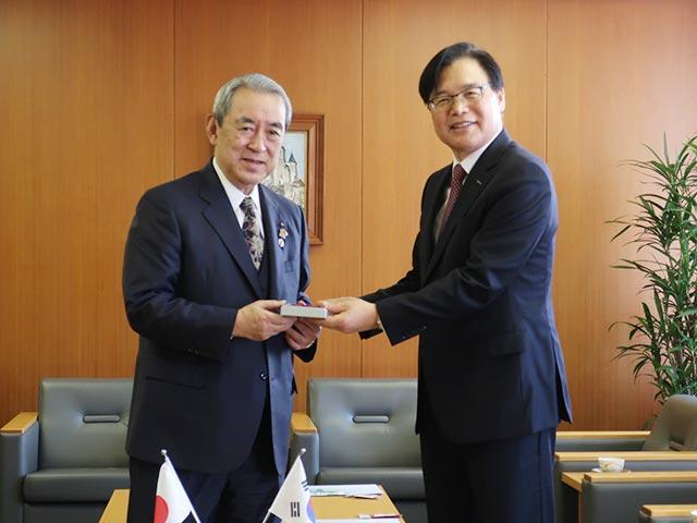 權 坪五 大韓貿易投資振興公社社長 表敬訪問