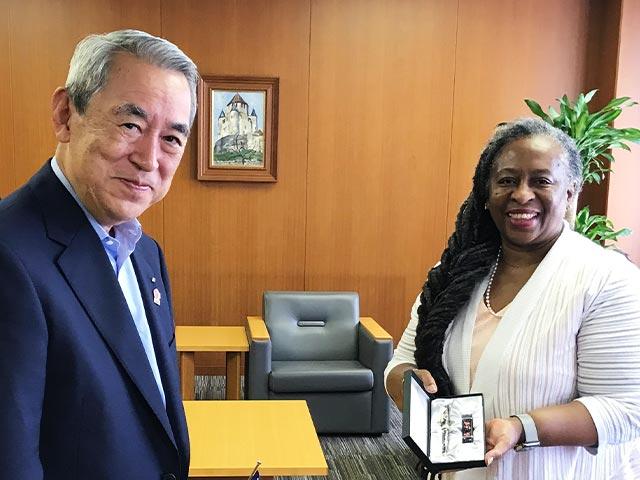 カレン・ケリー 駐大阪・神戸 米国総領事 離任表敬訪問