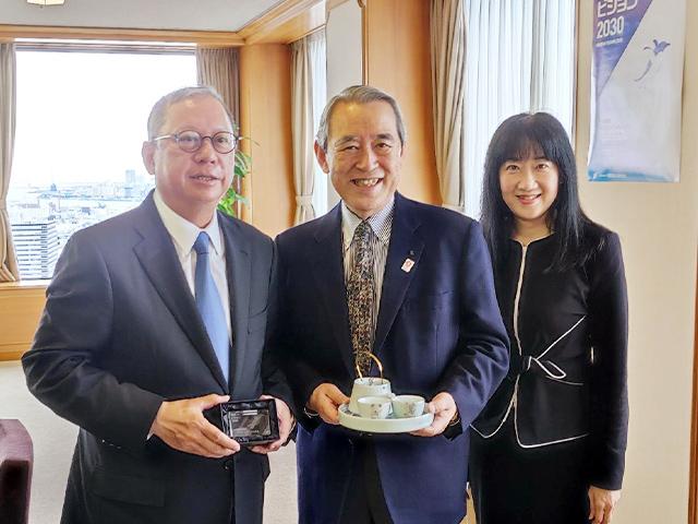 香港貿易発展局会長、総裁 表敬訪問
