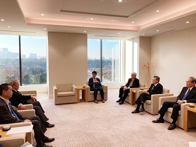 日本商工会議所 小林会頭との面談