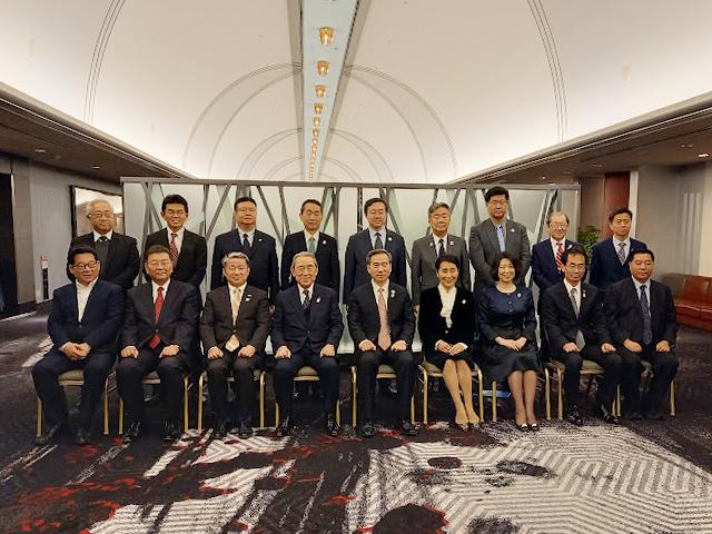 中国国際貿易促進委員会一行 歓迎夕食会