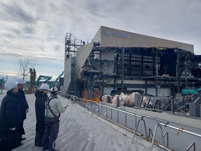 万博会場 解体・撤去状況 視察