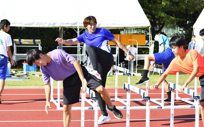 陸上教室(泉谷選手)