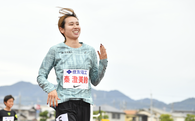 秦 澄美鈴選手(住友電工)