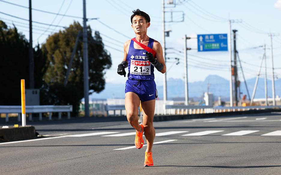 関西実業団対抗駅伝競走大会_2区高田選手