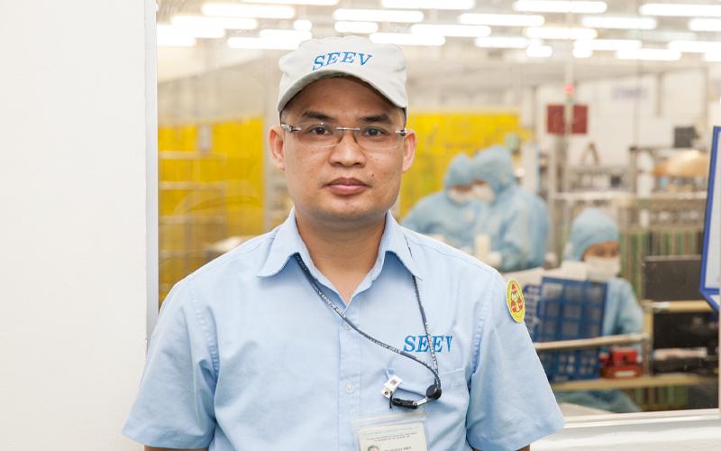 SEEV製造部門を統括するゼネラルマネージャー ファ・ノック・ヒエップ(PHAM NGOC HIEP)