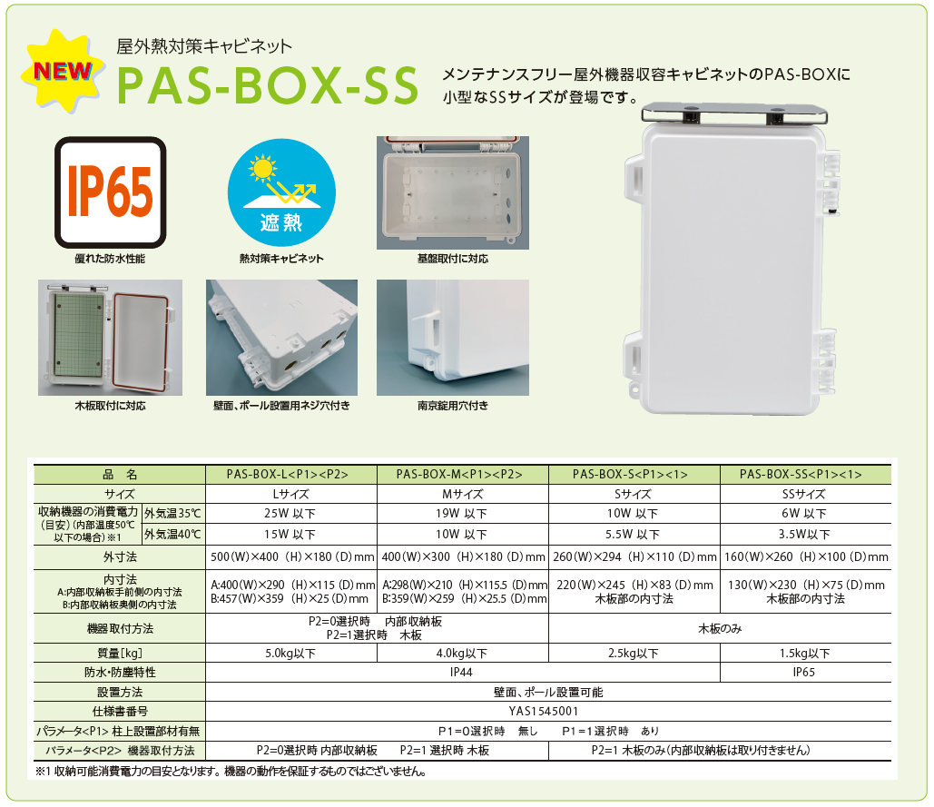 通信機器収納ボックスPAS-BOX