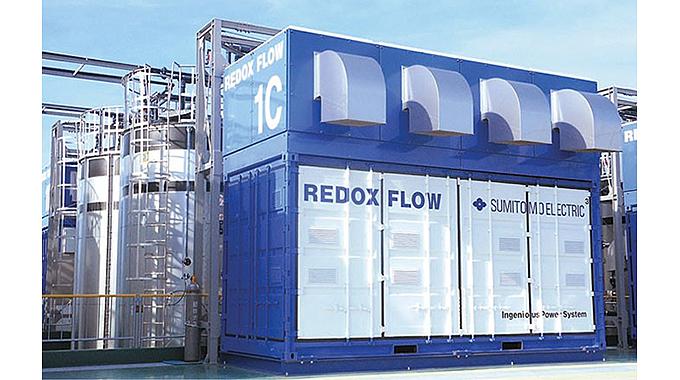 大規模蓄電システム「レドックスフロー電池」