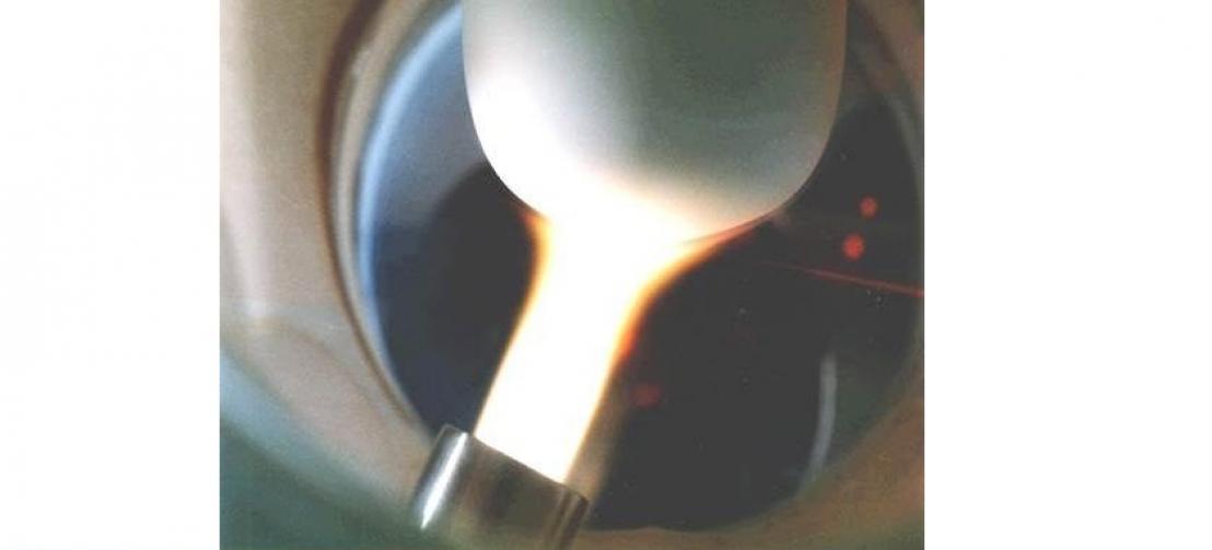 Synthesis of silica-core optical fiber preform using VAD method