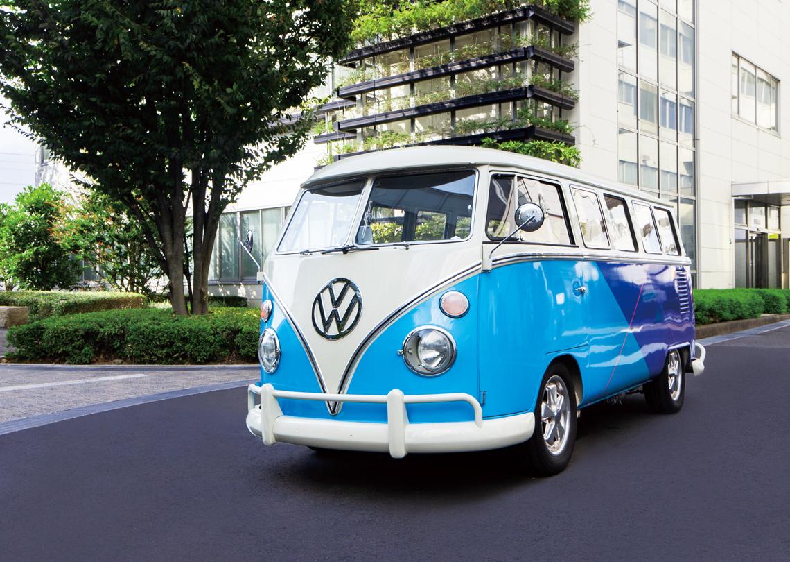 VW bus electrified by CAS-EV Development Promotion Div.