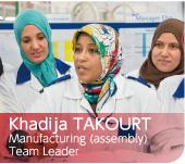 Khadija TAKOURT Manufacturing (assembly) Team Leader
