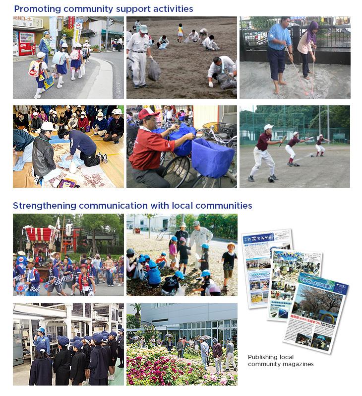 Promoting community support activities / strengthening communication with local communities