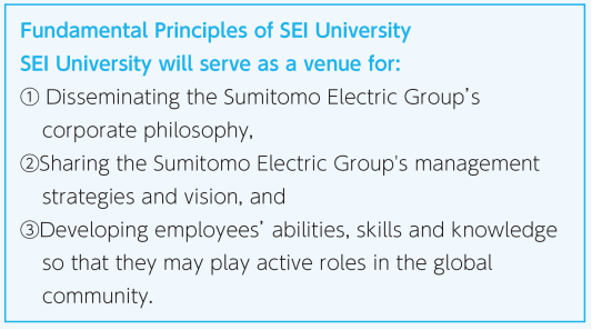 “SEI University,” a comprehensive training system