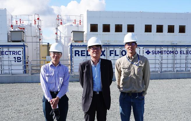 At SDG&E substation, where our redox flow batteries were installed