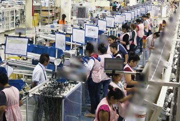Production lines of wiring harness (SDP plant in Paraguay)