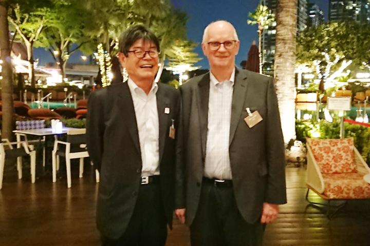 Together with IWCC President Mark Loveitt, who retired from the position at the event