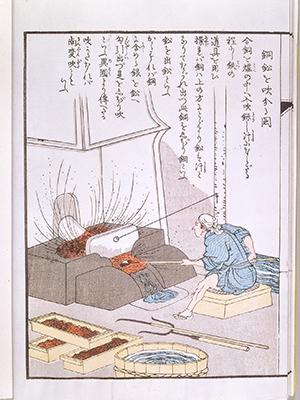 Kodo Zuroku (Illustrations of the process from copper mining to smelting; in the custody of Sumitomo Historical Archives)