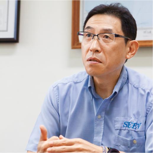 Kimihiko Ohara, President of Sumitomo Electric Interconnect Products (Shanghai), Ltd. (Photo taken when he was the Vice President of SEEV)