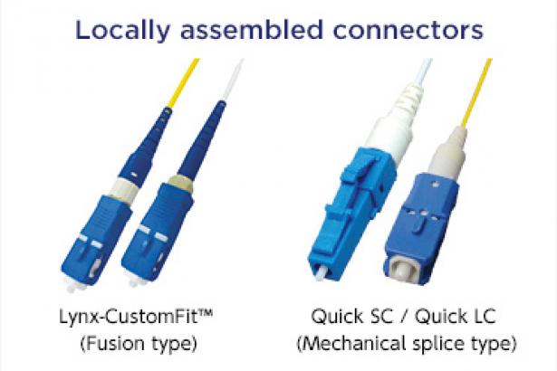 Locally assembled connectors