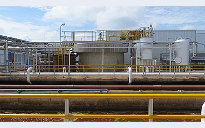 Wastewater treatment system installed in the Thailand Plant