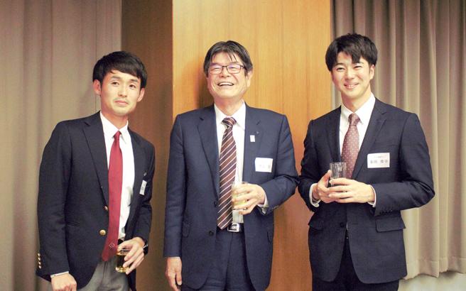 With Takada (left) and Tada (right)