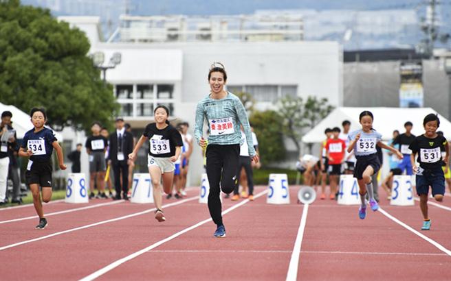 50m race with Hata