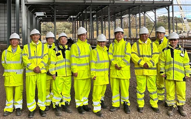 At the construction site