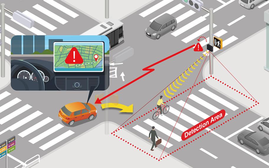 Send safety warning information to drivers
