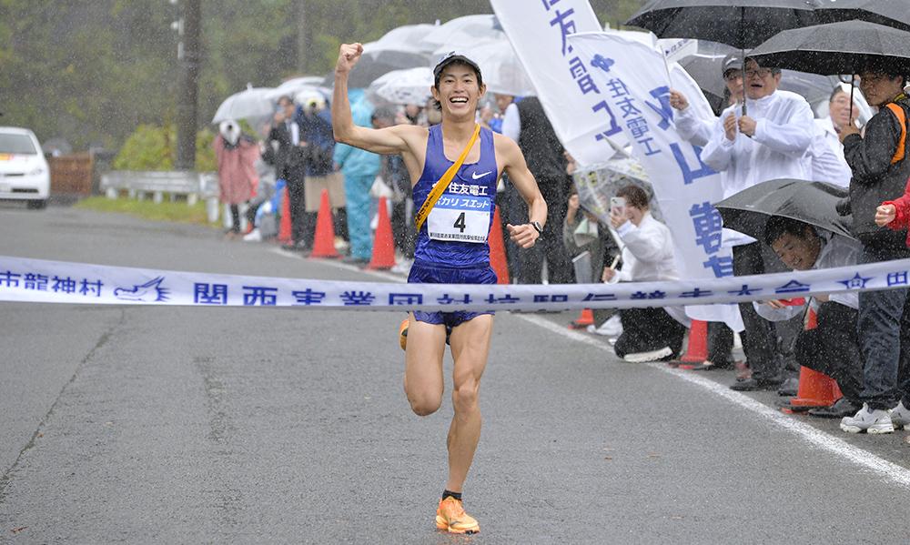 Nagayama sets a new record in his leg.