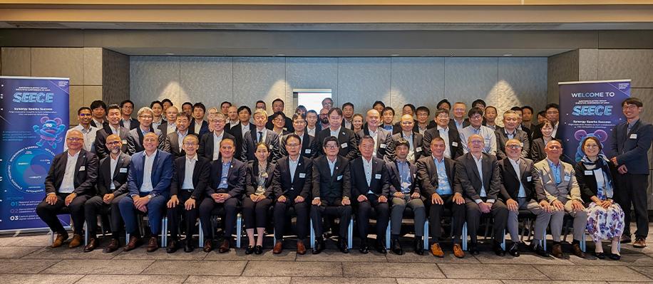 Group photo with conference attendees