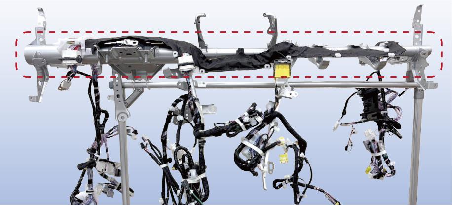e-STEALTH W/H™ in the instrument panel (main bundle within the dotted line)
